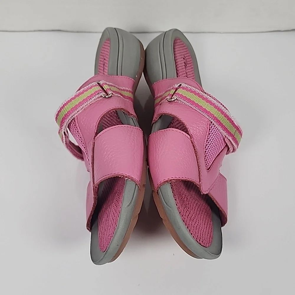 Bare Traps  Women Pink and Gray Open Toe  Sandals Size 6.5 - Picture 5 of 8